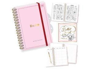 ORGANIZER NOTES NA SPIRALI  BUJO A5 244K HEART INT