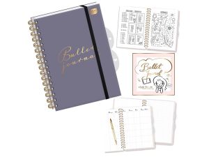 ORGANIZER NOTES NA SPIRALI BUJO A5 244K PLUM INT