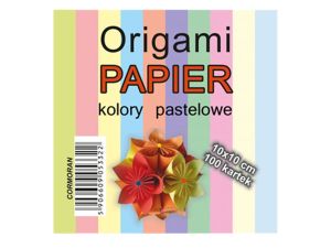 ORIGAMI PAPIER 10X10 CM PASTELE 