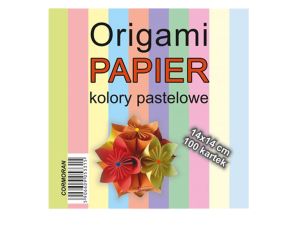 ORIGAMI PAPIER 14X14 CM PASTELE A'100