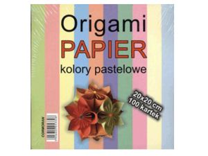 ORIGAMI PAPIER 20X20 CM PASTELE 