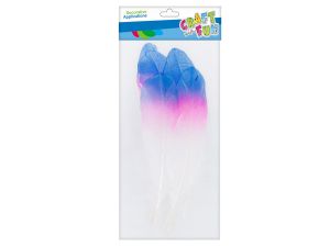 OZDOBA DEKORACYJNA PIÓRKA 17-22CM A'6 TĘCZA CF