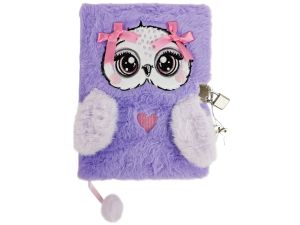 PAMIĘTNIK Z KŁ 3D WŁOCHACZ A5 96K MLF VIOLET OWL