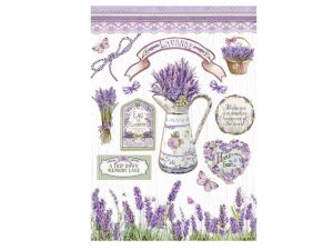 PAPIER RYŻOWY A4 STAMPERIA NEW STYLE PROVENCE LAWE