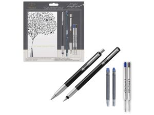 PARKER VECTOR CZARNY PIÓRO+ DŁUGOPIS Z NOTESEM