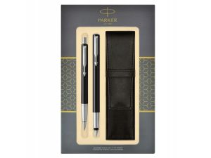 PARKER VECTOR PIÓRO + DŁUGOPIS + ETUI CZARNY