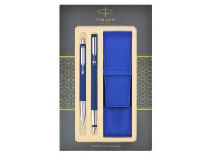 PARKER VECTOR  PIÓRO + DŁUGOPIS + ETUI  NIEBIESKI