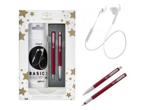 PARKER VECTOR PIÓRO+DŁUGOPIS+SŁUCHAWKI CZERWONY