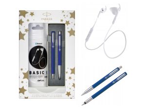 PARKER VECTOR PIÓRO+DŁUGOPIS+SŁUCHAWKI NIEBIESKI