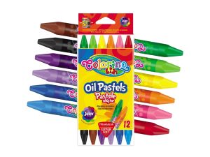 PASTELE OLEJNE TRÓJKĄTNE 12 KOLORÓW COLORINO