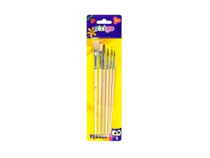 PĘDZLE DREWNIANE 6SZT. BLISTER SSC031 STRIGO