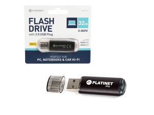 PENDRIVE USB 2.0 X-DEPO 32G BLACK 40621