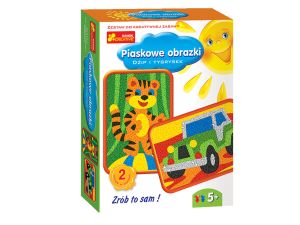 PIASKOWE OBRAZKI DŻIP I TYGRYSEK RANOK
