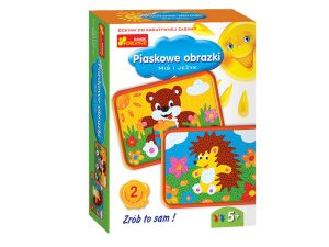PIASKOWE OBRAZKI MIŚ I JEŻYK RANOK