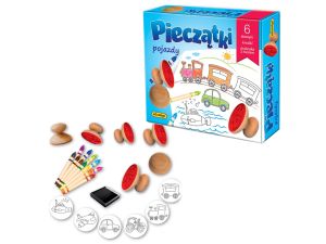PIECZĄTKI - POJAZDY GRA EDUKAYJNA ADAMIGO 