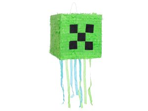 PINIATA ZIELONY PIKSEL ROZM 28X28X28CM GODAN