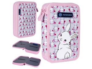 PIÓRNIK PODW. BEZ WYP. 2 KLAPKI SWEET BUNNY ASTRA