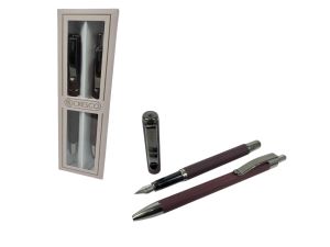 PIÓRO + DŁUGOPIS MASTER GUN W ETUI 28 MG-03 BORDO CRESCO