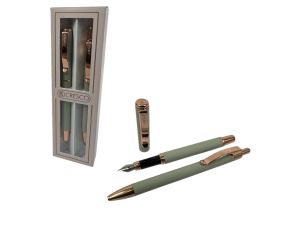 PIÓRO + DŁUGOPIS MASTER W ETUI 28 M-01 SZARY CRESCO