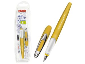 PIÓRO WIECZNE MY PEN L MUSZTARDOWE BIAŁE