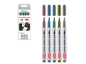 PISAK METALLIC BRUSH KPL 5 KOLORÓW TO-325 TOMA