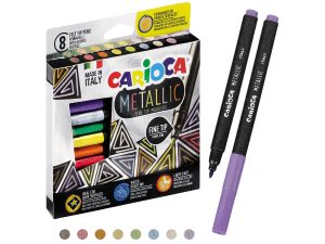 PISAKI CARIOCA METALICZNE 8 KOL 43162