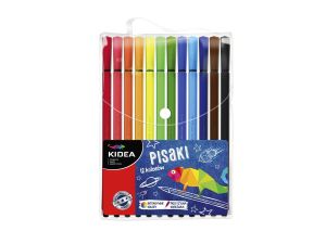 PISAKI W ETUI 12 KOLORÓW KIDEA
