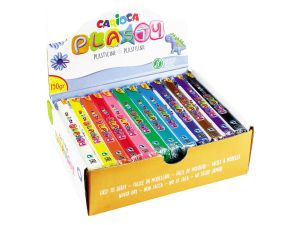 PLASTELINA 12 KOL.X150G DISPLAY CARIOCA PLASTY
