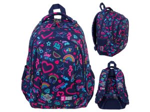 PLECAK 3-KOMOROWY STRIGHT BP-26 NEON
