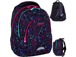 PLECAK HEAD MIDNIGHT CATS AB330 ASTRA
