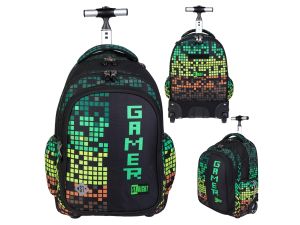 PLECAK NA KÓŁKACH STRIGHT TB-01 PIXEL GAMER