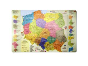 PODKŁADKA MAPA ADMINISTRACYJNA POLSKI ZACHEM 6524