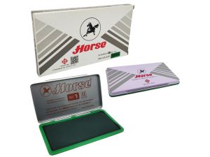 PODUSZKA DO STEMPLI HORSE NR 1 ZIELONA 150X74MM