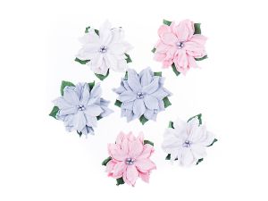 POINSECJE PAPIEROWE 5CM 6SZT FROSTY PASTELS DALPRI