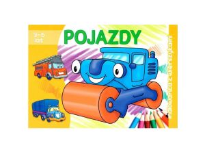 POJAZDY MALOWANKA Z WIERSZYKAMI 3-6 LAT LITERKA