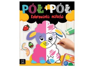PÓŁ I PÓŁ. KOLOROWANKA MALUCHA Z OWCĄ