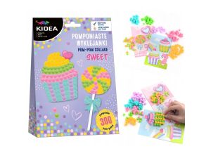 POMPONIASTE WYKLEJANKI SWEET KIDEA DERFORM