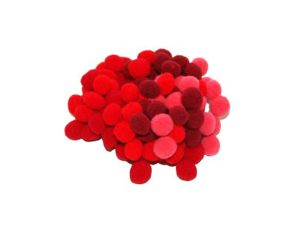 POMPONY POM10 CZERWONE 10MM 