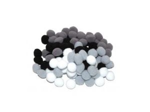 POMPONY POM14 SZARE 10MM 