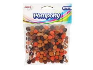 POMPONY POM31 ODCIENIE BRĄZOWEGO 10MM