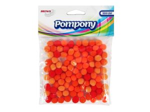 POMPONY POM32 ODCIENIE POMARAŃCZOWEGO 10MM