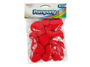 POMPONY POM35 SUPER PUSZYSTE CZERWONE