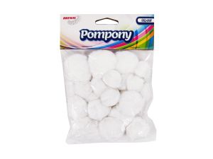 POMPONY POM38 SUPER PUSZYSTE BIAŁE