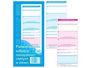 POTWIERDZENIE ODB NIECZYST CIEKŁ W ZLEWNI S-100-8