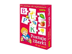 POZNAJĘ LITERKI GRA PUZZLOWA ADAMIGO