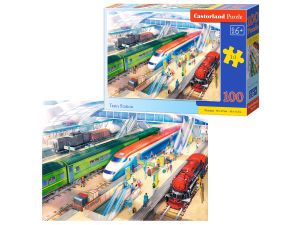 PUZZLE 100 B-111190 TRAIN STATION CASTOR