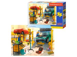 PUZZLE 100 B-111206 CAR WORKSHOP CASTOR