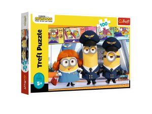 PUZZLE 100 EL MINIONKI NA LOTNISKU 16390 TREFL