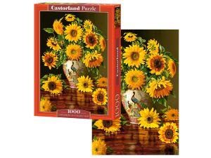 PUZZLE 1000 EL. C-103843-2 SUNFLOWERS IN A PEACOCK