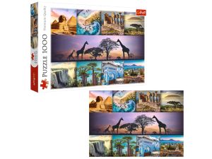 PUZZLE 1000 KOLAŻ - AFRYKA TREFL